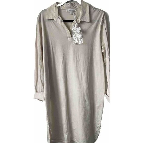 MAX MARA LEISURE Rimmel Cotton Shirtdress size Large - Picture 3 of 4